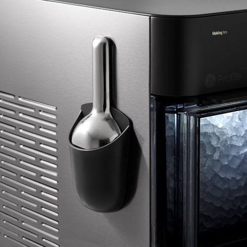 GE Profile Opal 2.0 Ultra Nugget Ice Maker Ice Scoop with Magnetic Scoop Holder, Black Stainless | Williams-Sonoma