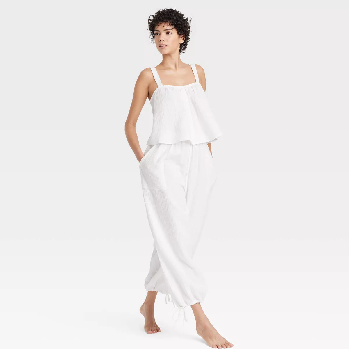 Women's Cotton Gauze Tank Top - Colsie™ | Target