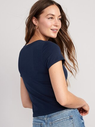 Cropped Slim-Fit T-Shirt for Women | Old Navy (US)