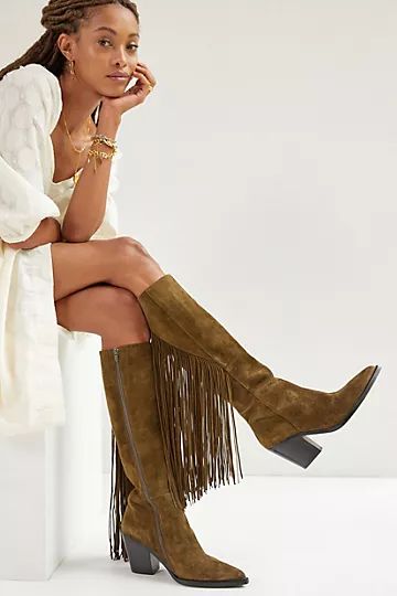 Jeffrey Campbell Fringed Western Boots | Anthropologie (US)