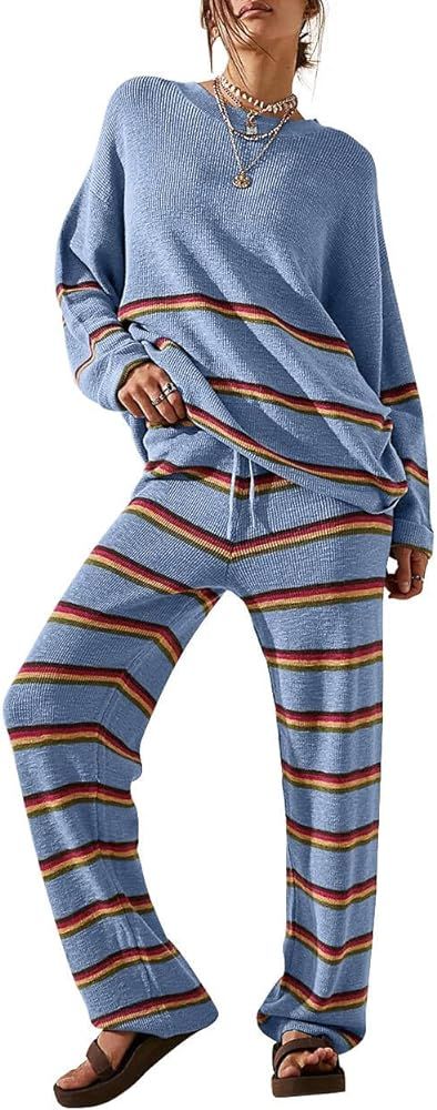 Mariner Sweater Set Matching Lounge Sets for Women Knit Sets Womens Loungewear Set Two Piece Sets... | Amazon (US)