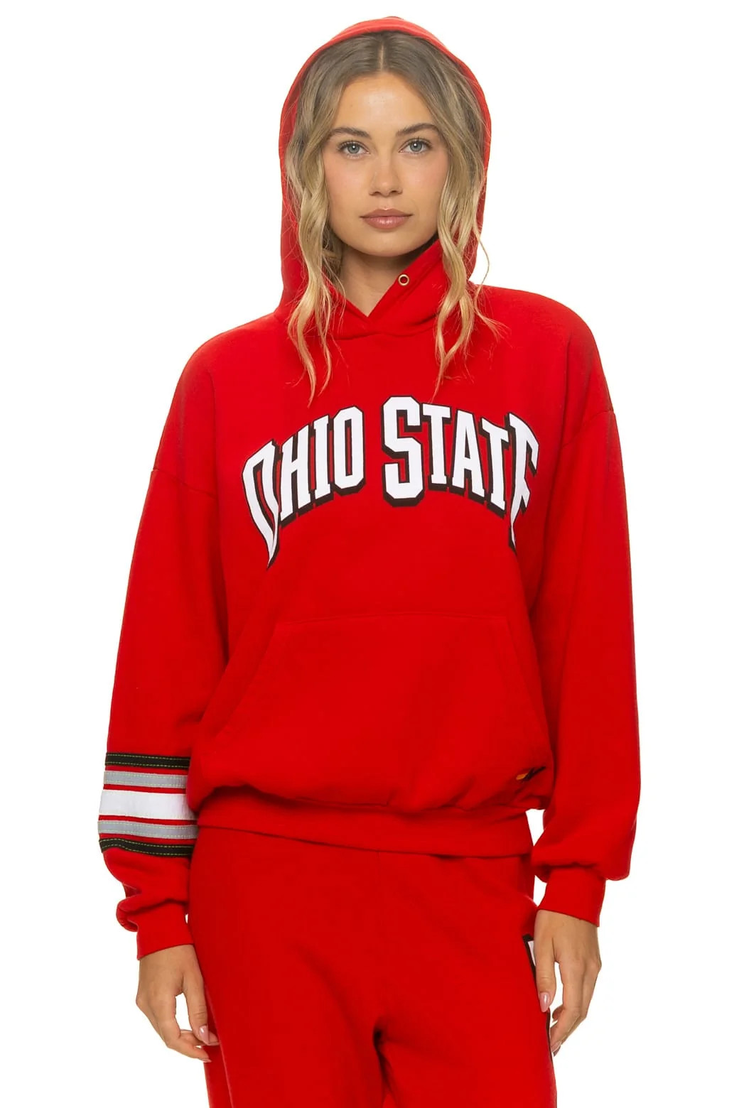 OHIO STATE UNIVERSITY 2026 PULLOVER HOODIE RELAXED - OHIO STATE RED | Aviator Nation
