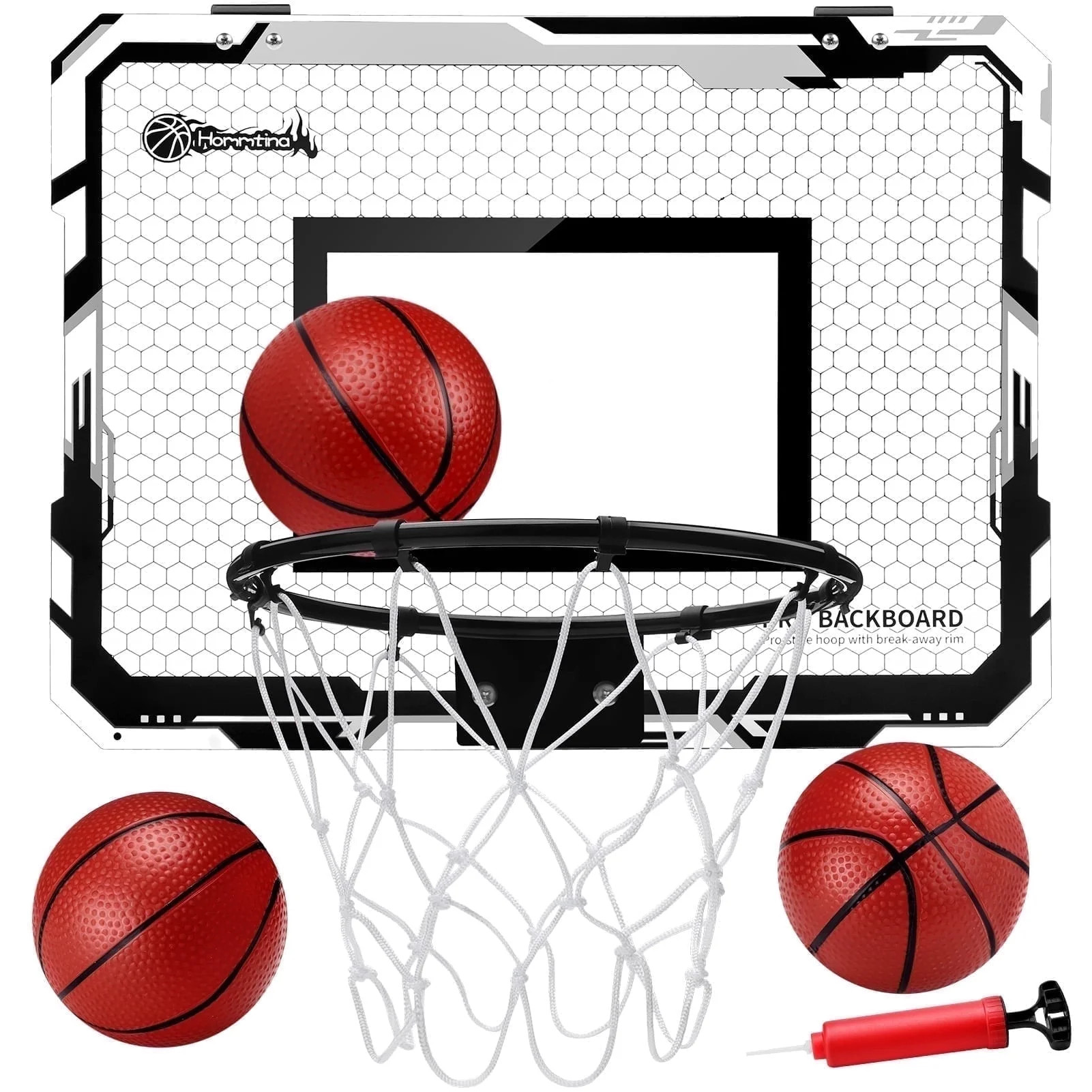 Ayieyill Indoor Basketball Hoop for Kids 15.7" X 11.8" - Mini Basketball Hoop for Door with 2 Bal... | Walmart (US)