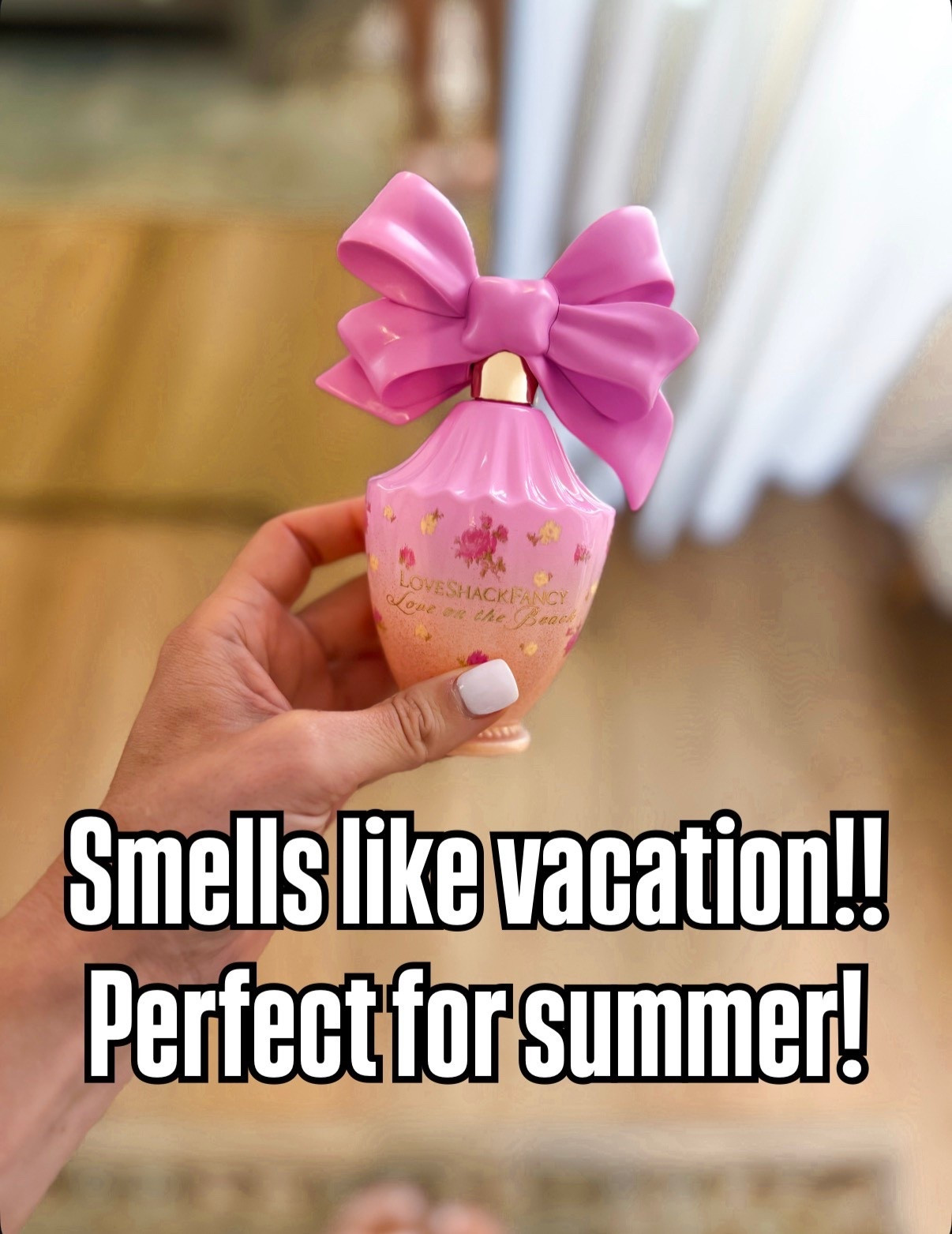 I love this scent from Loveshack fancy (love on the beach)! It smells like summer!! Non-toxic perfume! Summer perfume. Vacation perfume. 

#LTKselfcare #LTKBeauty #LTKmorningroutine