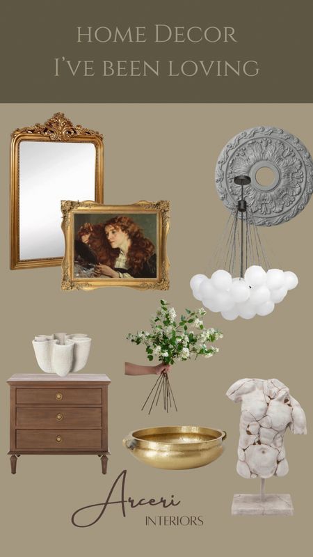 Home decor I’ve been eyeing. I would definitely pair that bubble chandy with a ceiling medallion!

#LTKhome #LTKFind