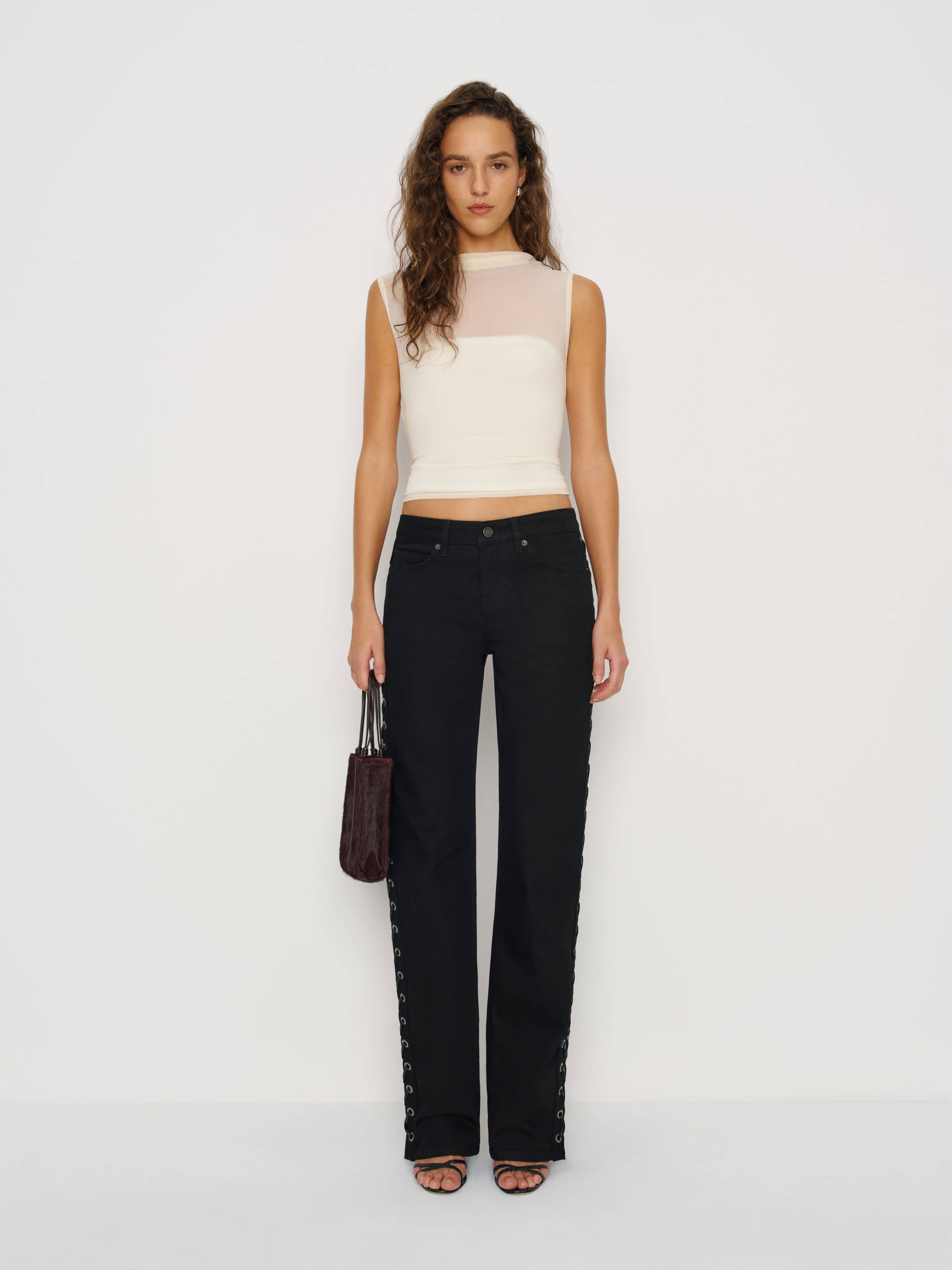 Charlee Low Rise Straight Leg Jeans | Reformation (Global)