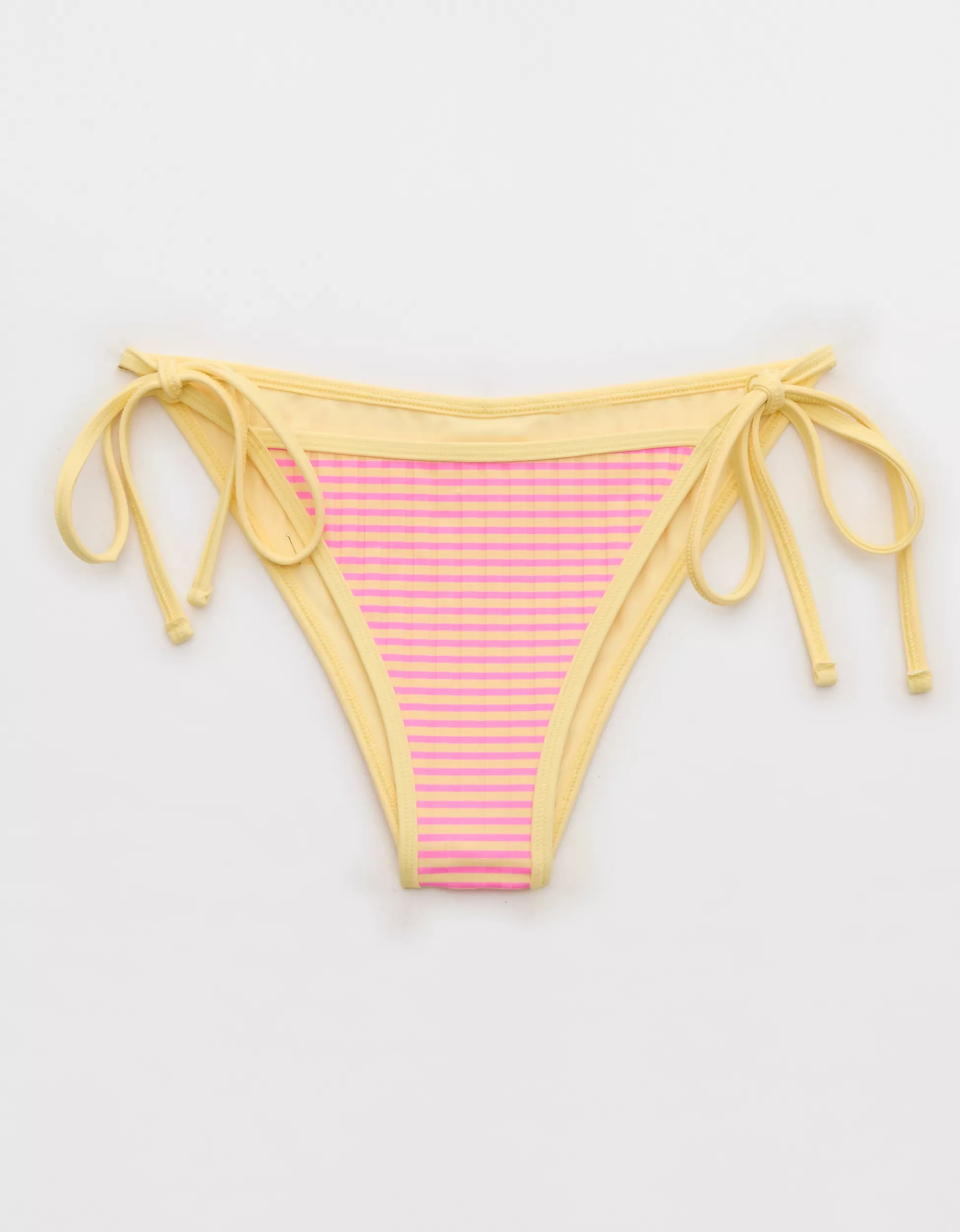 Aerie Ribbed Cheekiest Side Tie Bikini Bottom | Aerie
