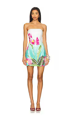 Runaway The Label Ibiza Mini Dress in Nalani Print from Revolve.com | Revolve Clothing (Global)