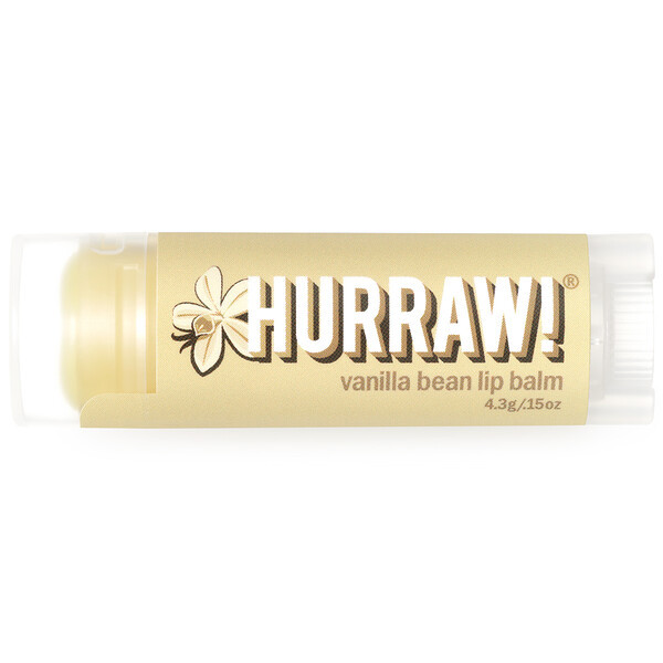 Hurraw! Balm, Lip Balm, Vanilla Bean, .15 oz (4.3 g) | iHerb