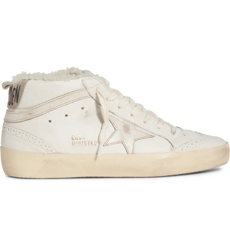 Mid Star Genuine Shearling Lined Sneaker | Nordstrom