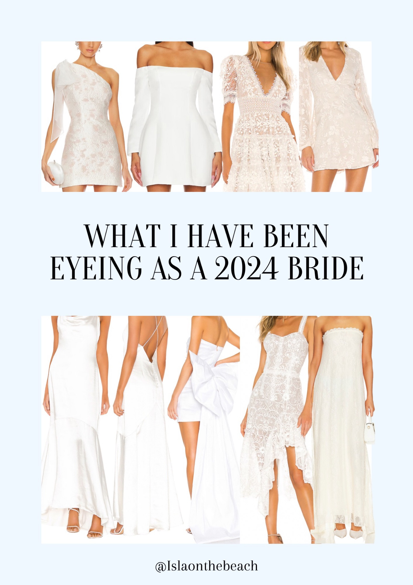 Revolve white outfits I am loving as a 2024 bride! 



#LTKwedding #LTKfindsunder100 #LTKCyberWeek