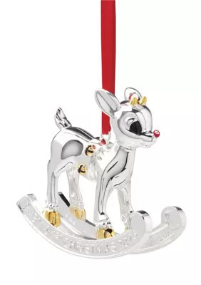 Lenox 2025 Baby's First Xmas Rudolph Ornament, Silver | Belk