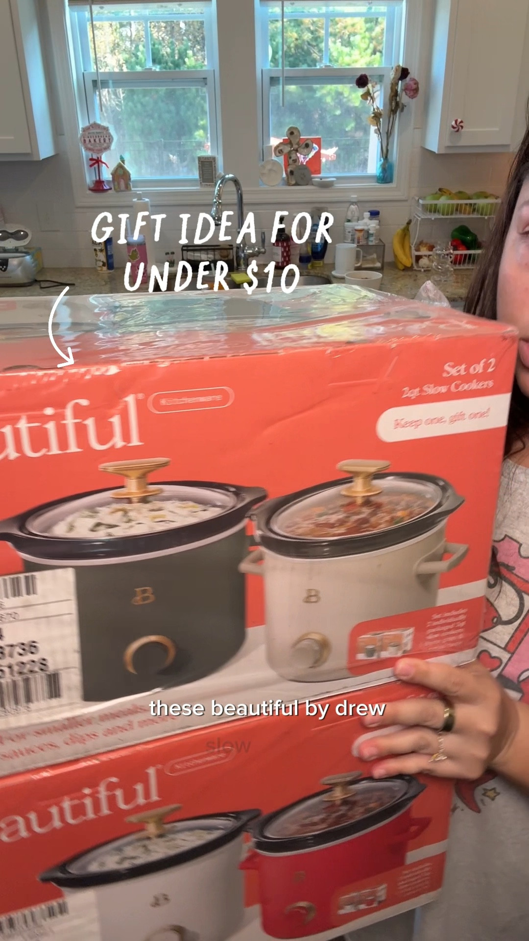 A 2 pack of small slow cookers currently on sale for $17, which makes each one under $9 if you give it as a gift! If your budget for your kids’ teacher(s) are $20-30 each, this would make an amazing gift! You could fill it with their favorite snacks, a cute Christmas or holiday mug from TJ Maxx, Walmart or Target (~$5), some baking supplies or even a gift card for their favorite coffee shop. 

These come in 2 different color groupings: green & taupe or red & white, and are available for shipping, pickup or delivery while supplies last! Make sure to order yours before the *holiday rush!*!! 

🎁 Teacher gifts, secret santa gift idea, gifts under a budget, affordable gifting

#LTKgrwm #LTKGiftGuide #LTKHoliday