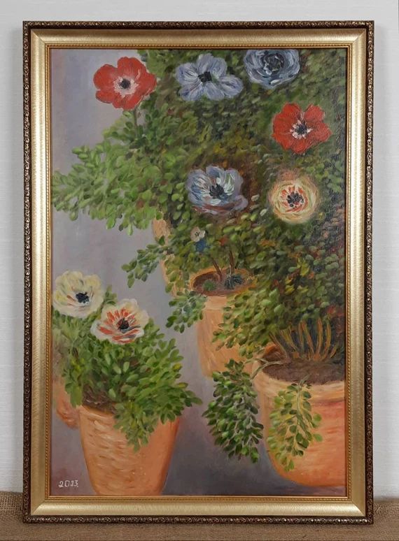 Floral Still Life Original Oil Painting Ukrainian Artist | Etsy | Etsy (US)