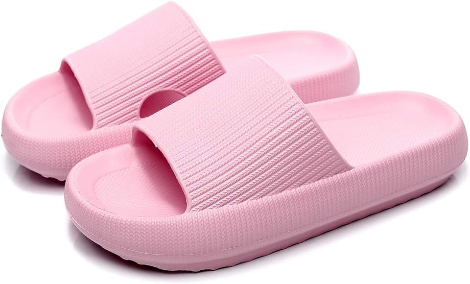 SHARLLEN Pillow Slides Slippers, Unisex Massage Foam Bathroom Slippers | Amazon (US)