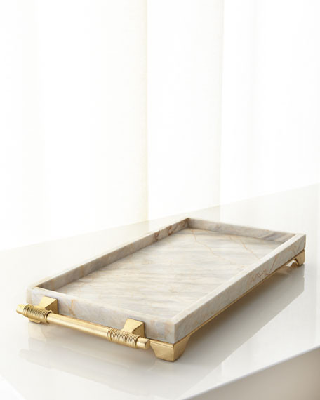 Janice Minor Century Marble Rectangular Tray | Neiman Marcus