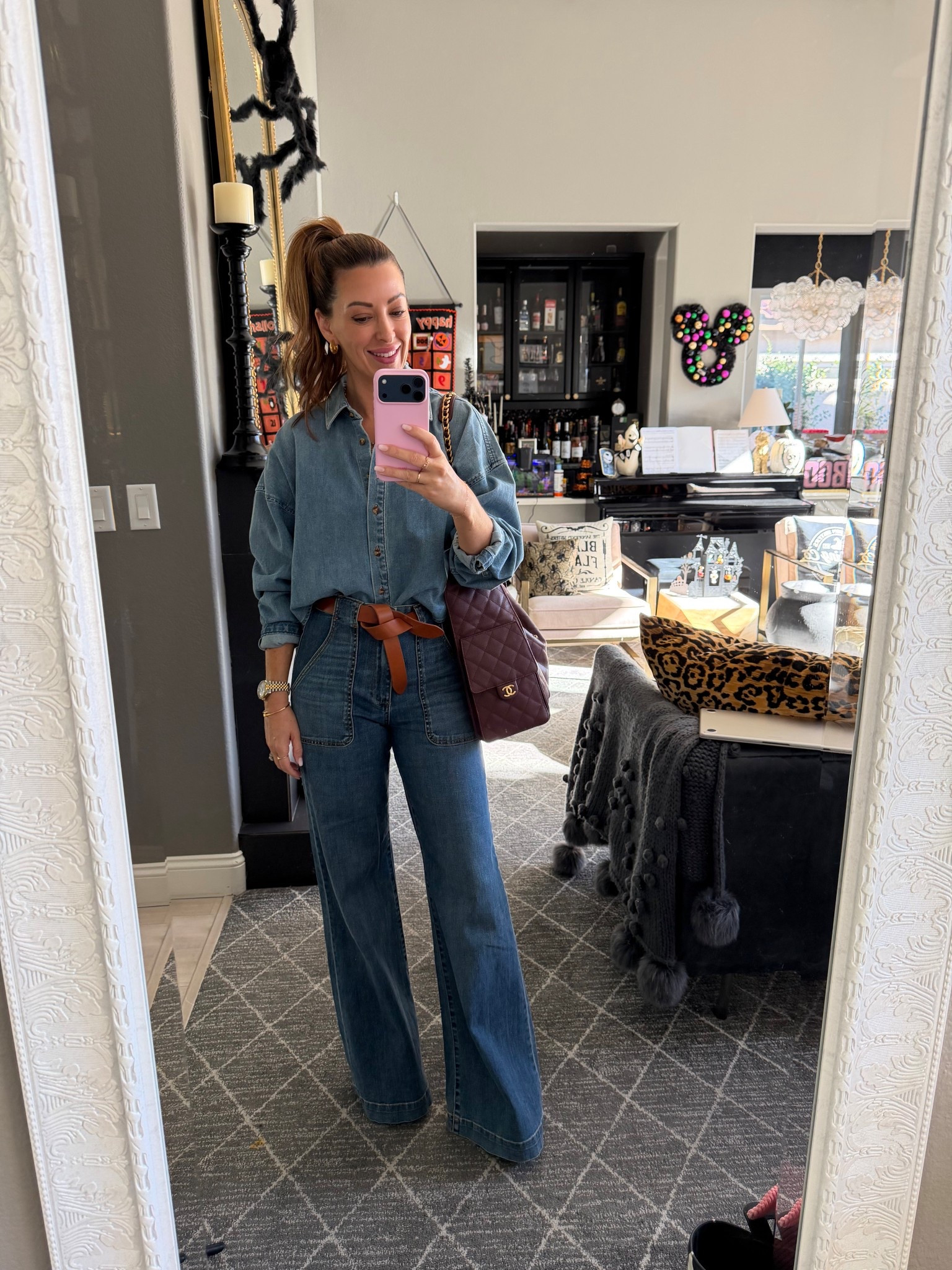 ✨You can never go wrong with a classic Denim on denim look ✨
👖The jeans are so flattering - I’m wearing size 26 (one size up from my normal) 
💙The cropped denim button down is a staple in my closet and worth the investment! TTS 


#LTKPetite #LTKStyleTip #LTKOver40