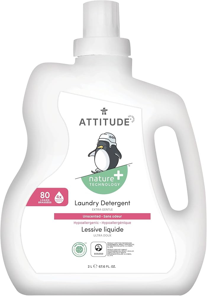 ATTITUDE Baby Laundry Detergent, EWG Verified, Plant and Mineral-Based Formula, HE Compatible, Ve... | Amazon (US)