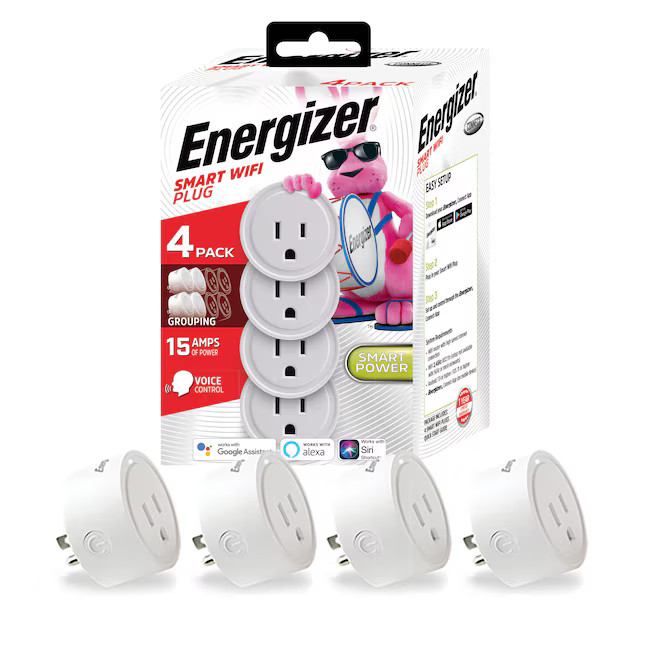 Energizer Connect 125-Volt 1 -Outlet Indoor Smart Plug 4 -Pack | Lowe's