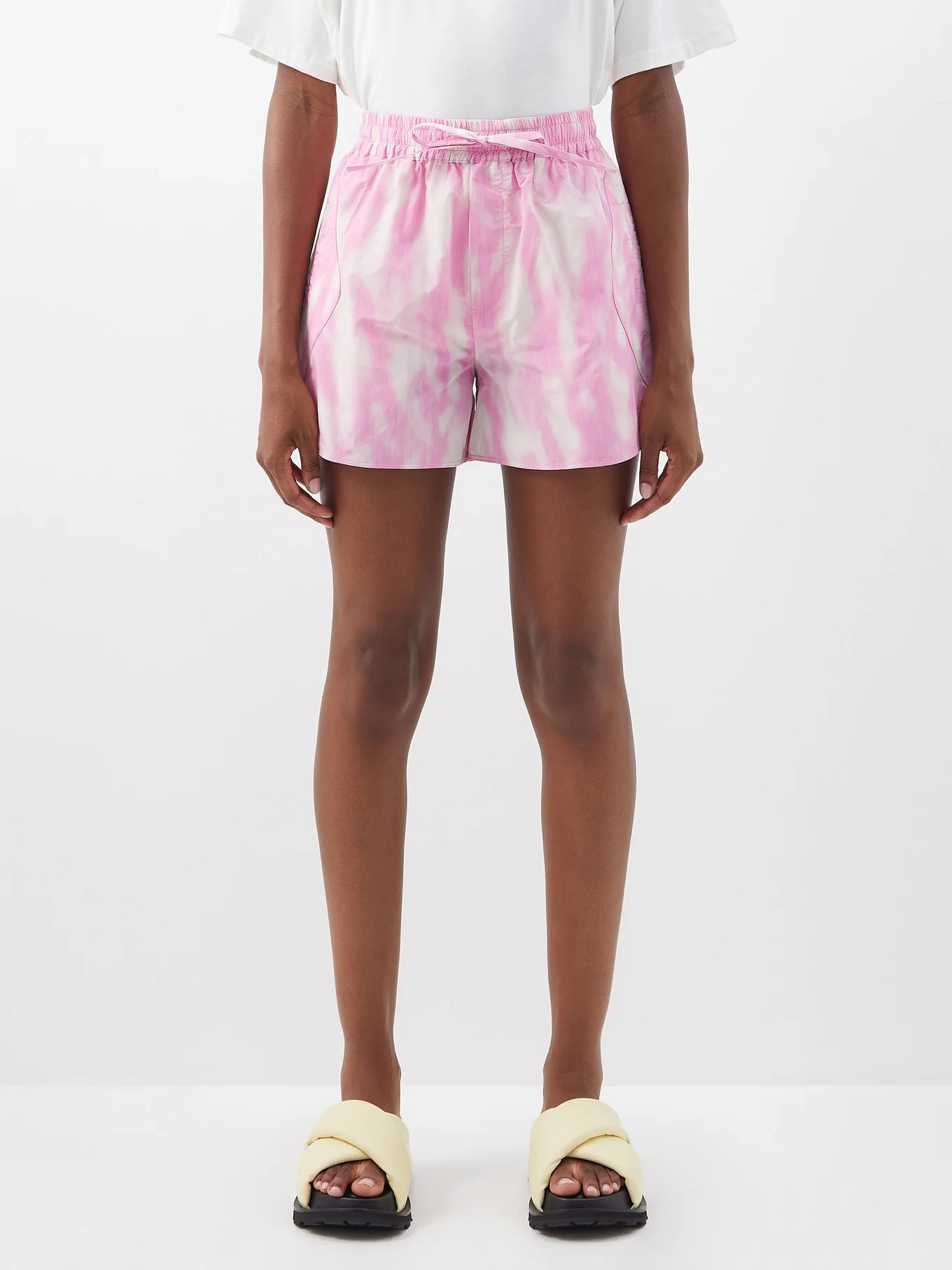 High-rise tie-dye shell shorts | Matches (UK)