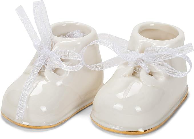 Midwest-CBK Baby Booties Ornament, Porcelain, White,Christmas | Amazon (US)