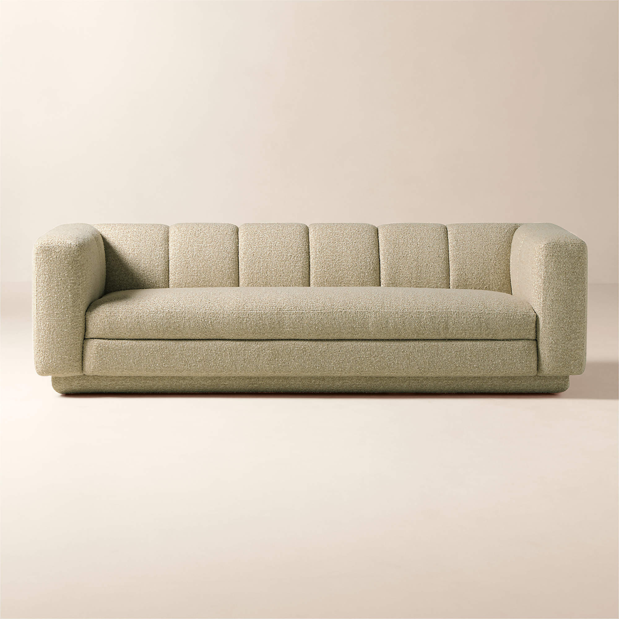 Yarrow 97.5" Camel Woven Fabric Sofa | CB2 | CB2