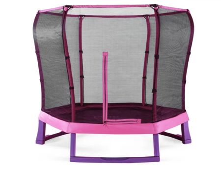 Plum Play Junior 7' Trampoline, with Safety Enclosure, Pink/Purple. The cutest Christmas gift! This has been marked down from $250 to $79. What a steel! It has great reviews too 🤗

#LTKGiftGuide #LTKkids #LTKfamily