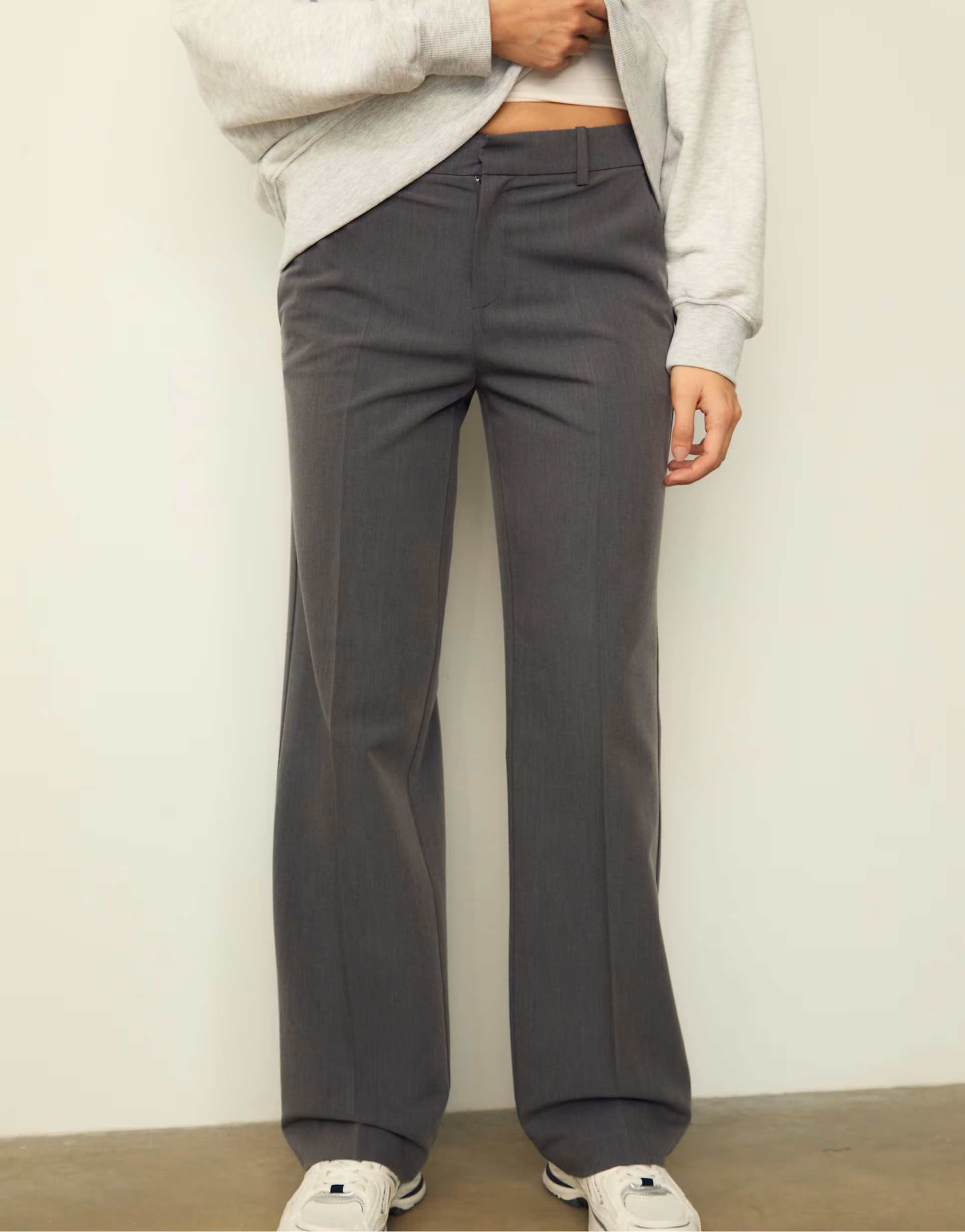 Stradivarius smart trousers with pockets in dark grey | ASOS (Global)