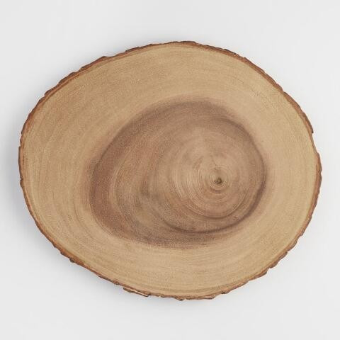 Wooden Bark Charger | World Market