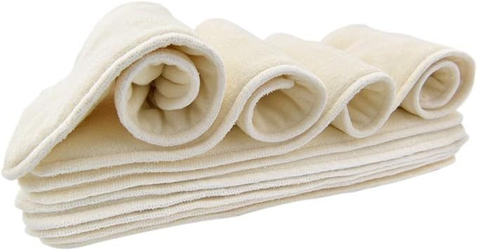 Nora's Nursery Baby Cloth Pocket Diapers Inserts 10 Pack | Amazon (US)
