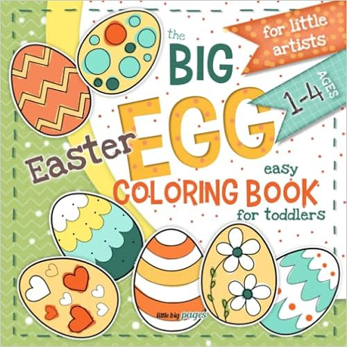 Big Easter Egg Coloring Book for Toddlers: Large Size Easter Eggs for little artists. Easy Colori... | Amazon (US)