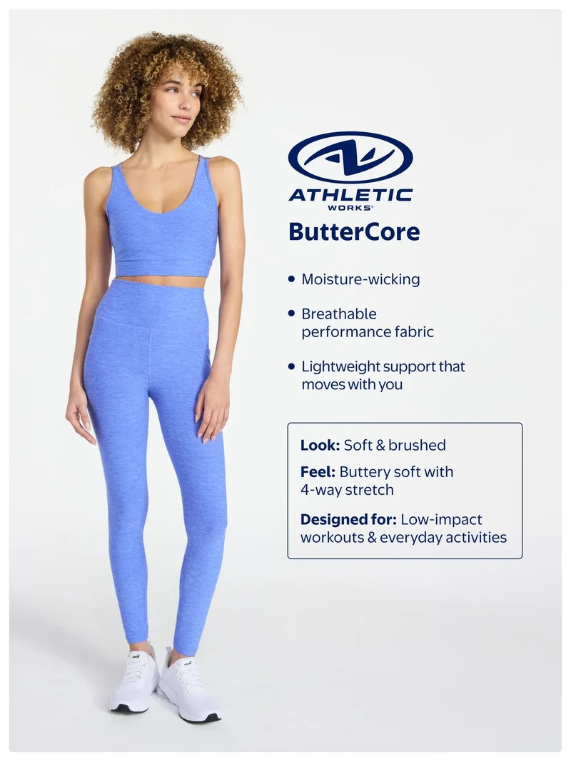 Athletic Works Women's and Women's Plus ButterCore Compression Bike Shorts, Sizes XS-4X | Walmart (US)