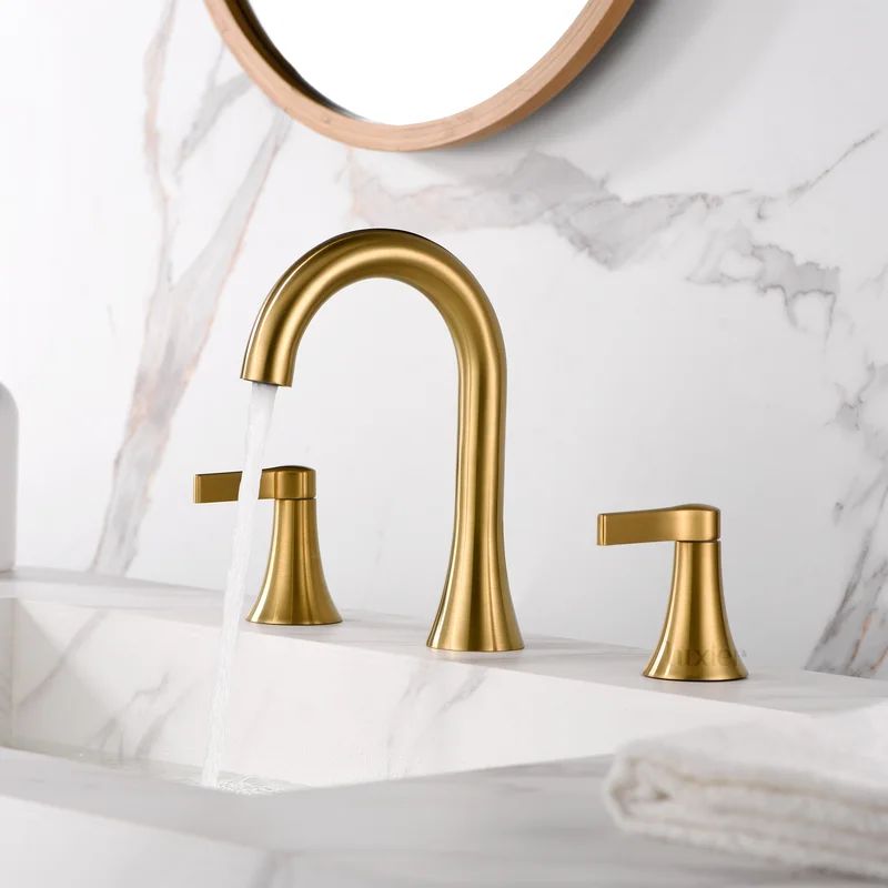 WSP11-TG Widespread Bathroom Faucet with Drain Assembly | Wayfair North America