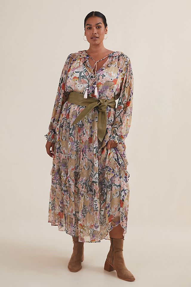 Floral Tiered Maxi Dress | Anthropologie (US)