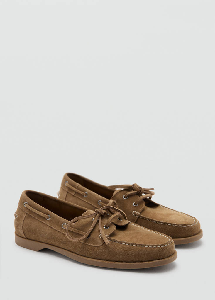 Leather nautical shoes leather - Men - 9 - MANGO MAN | Mango (US/MX/AU)