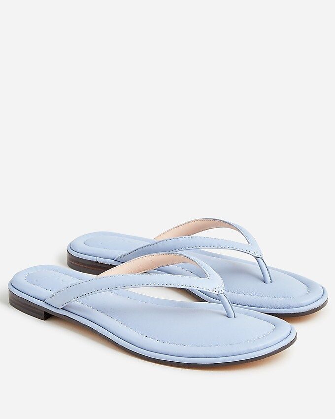 Menorca padded thong sandals in leather | J.Crew US