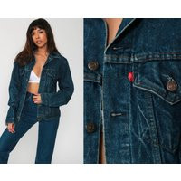 Levis Denim Jacket 90S Levi Strauss Button Up Blue Vintage Oversized 1990S Retro Biker Small 38 | Etsy (US)