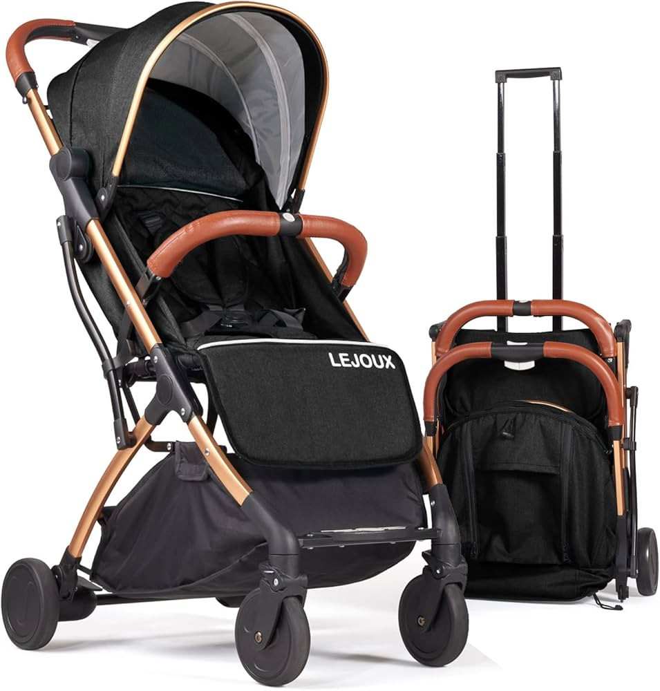 Lejoux™ Baby Pushchair Stroller– Lightweight Foldable Travel Buggy with 5-Point Harness, Adju... | Amazon (UK)