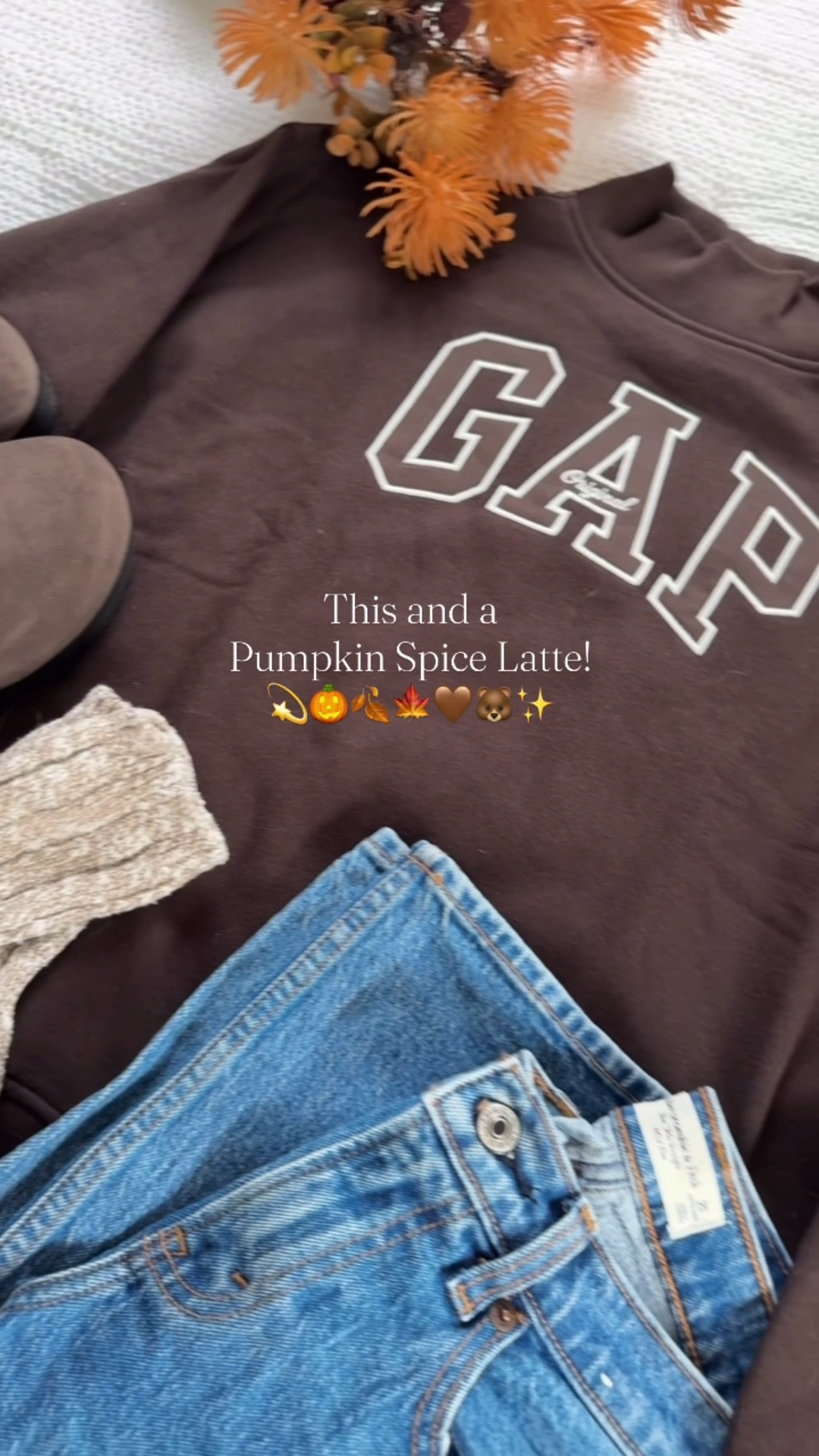 The cutest new mock neck fall sweatshirts from GAP! Wearing XS 
Jeans tts short 
Shoes tts

#LTKgrwm #LTKootd #LTKmomlife