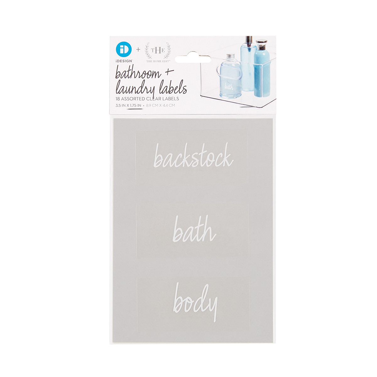 THE HOME EDIT Bath Labels Pkg/18 | The Container Store