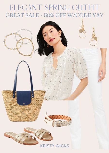 Great sale at Loft! Now 50% off with code YAY! All of these items are included and make such a great look for a spring day out on the town! 💫☀️👏



#LTKsalealert #LTKU #LTKFind