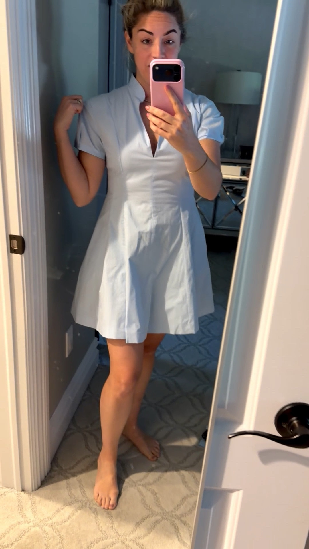 This dress from @Aritzia is so flattering snd comfortable! Great for spring parties like bridal or baby showers !

#LTKmomlife #LTKWedding