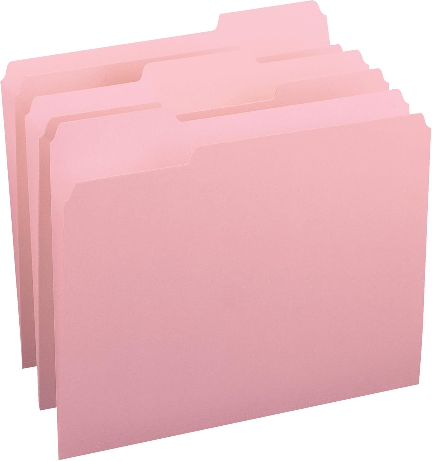 Smead Colored File Folder, 1/3-Cut Tab, Letter Size, Pink, 100 per Box (12643) | Amazon (US)