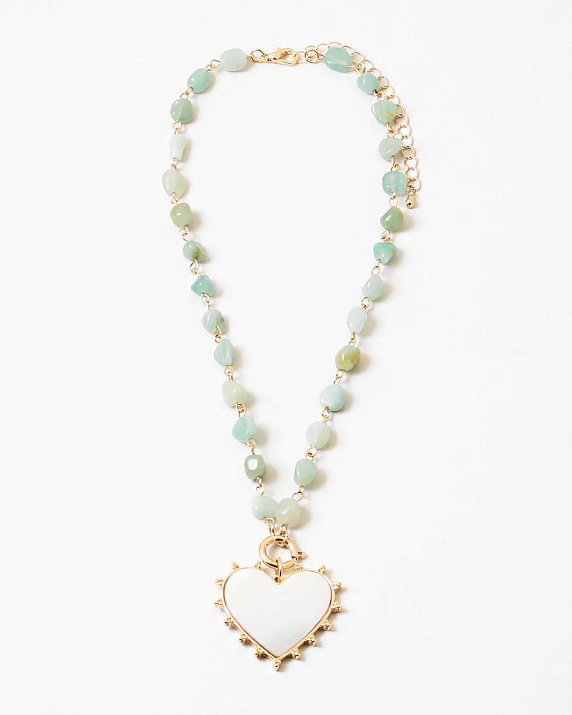 Teal Tides Heart Necklace | Erin McDermott Jewelry