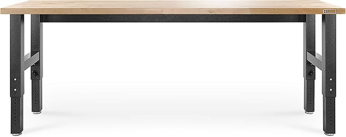 Gladiator GAWB08HWEG Adjustable Hardwood Workbench, 8' | Amazon (US)