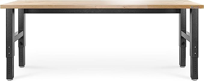 Gladiator GAWB08HWEG Adjustable Hardwood Workbench, 8' | Amazon (US)