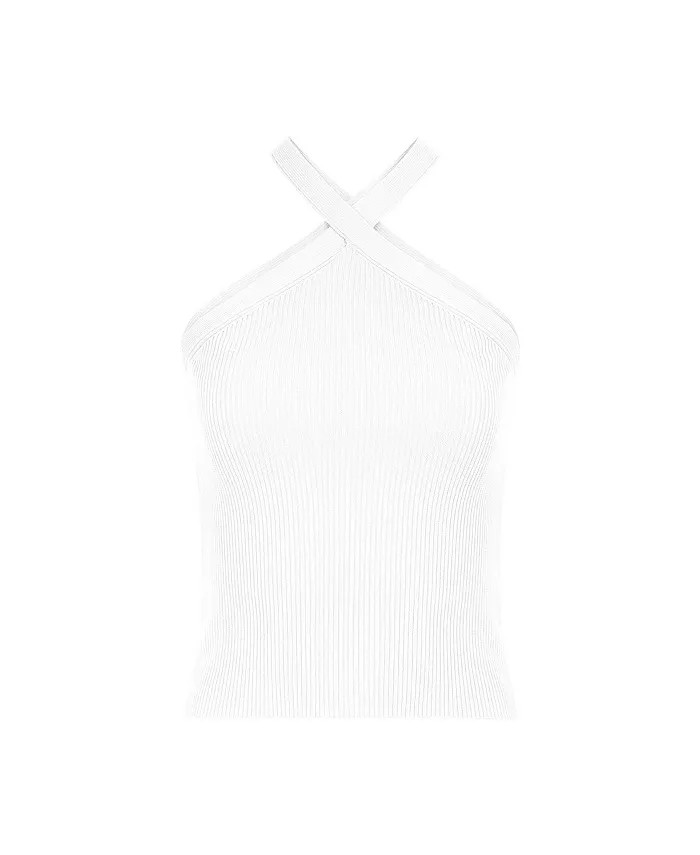 Women's Halterneck Knit Top | Macy's