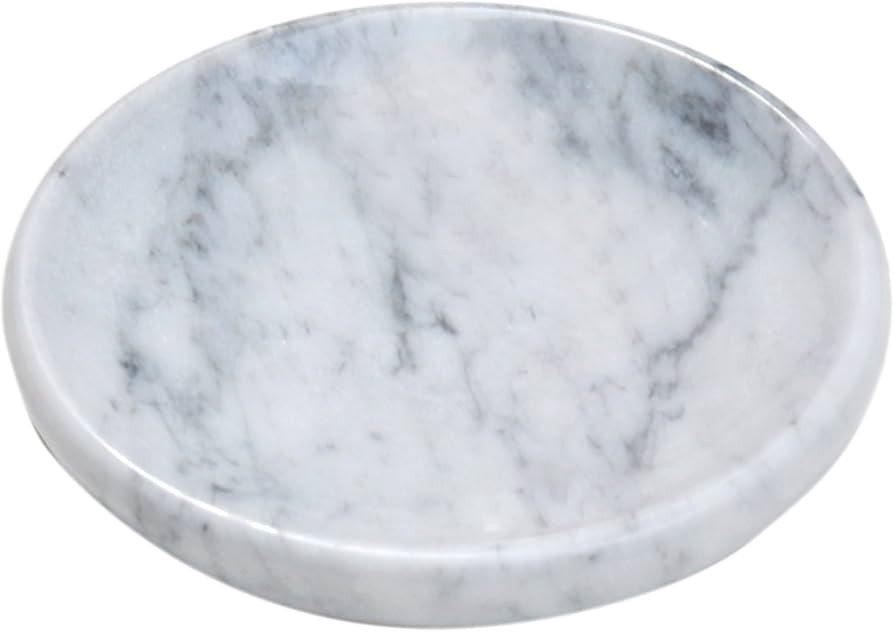 CraftsOfEgypt White Marble Soap Dish - Polished and Shiny Marble Dish Holder – Beautifully Craf... | Amazon (CA)