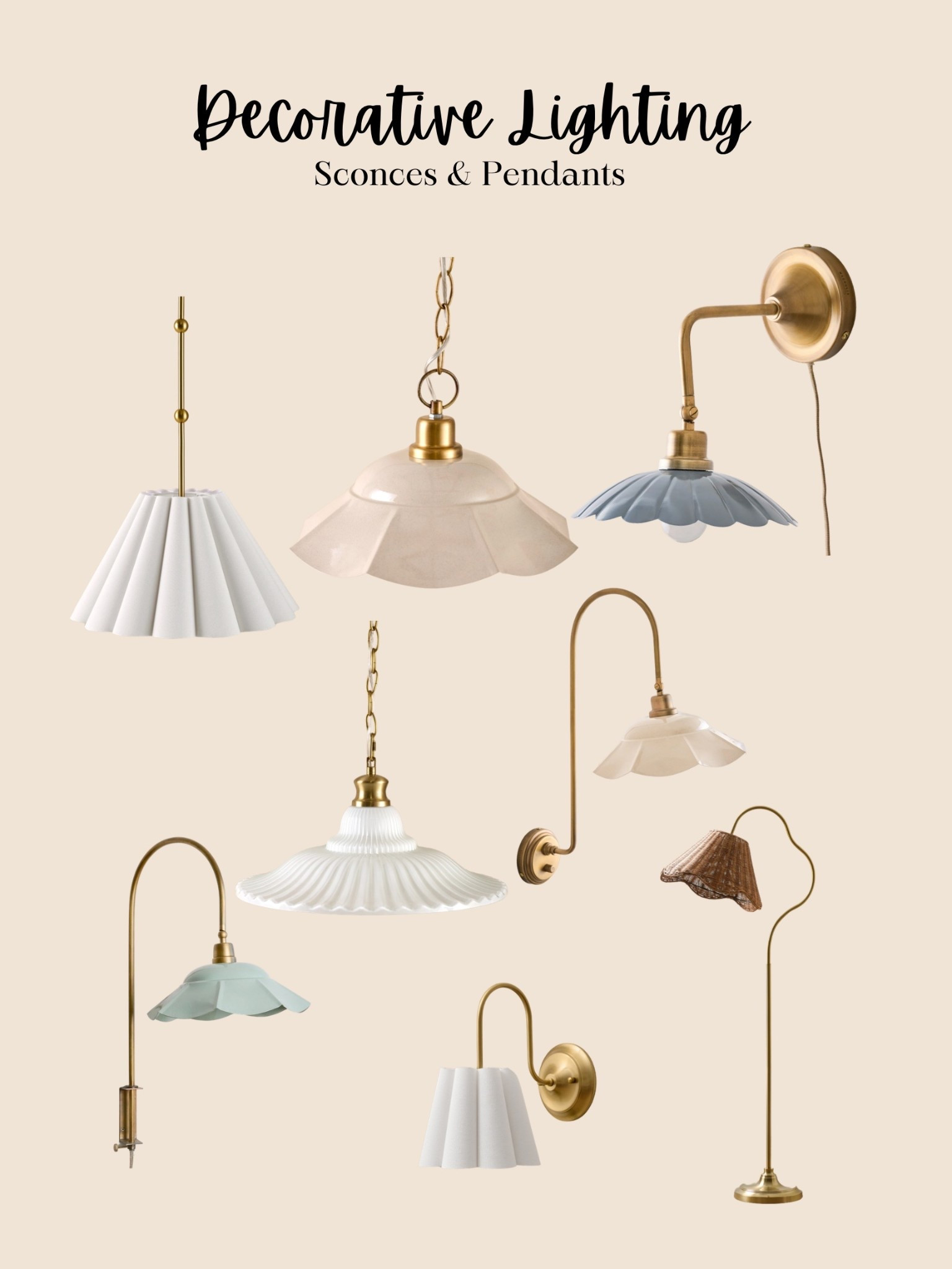 Add charm to your space with decorative pendants and sconces from Magnolia Home!

#LTKHome