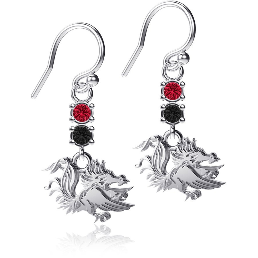 South Carolina Gamecocks Dayna Designs Dangle Crystal Earrings | Fanatics